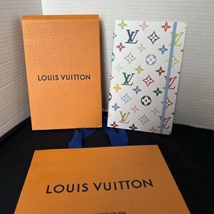 Louis Vuitton x TM Monogram Multicolore Jane Notebook MM New